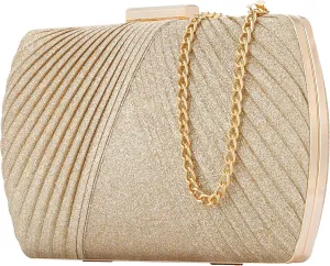 Gold Clutch - Evening Wedding Party Handbags