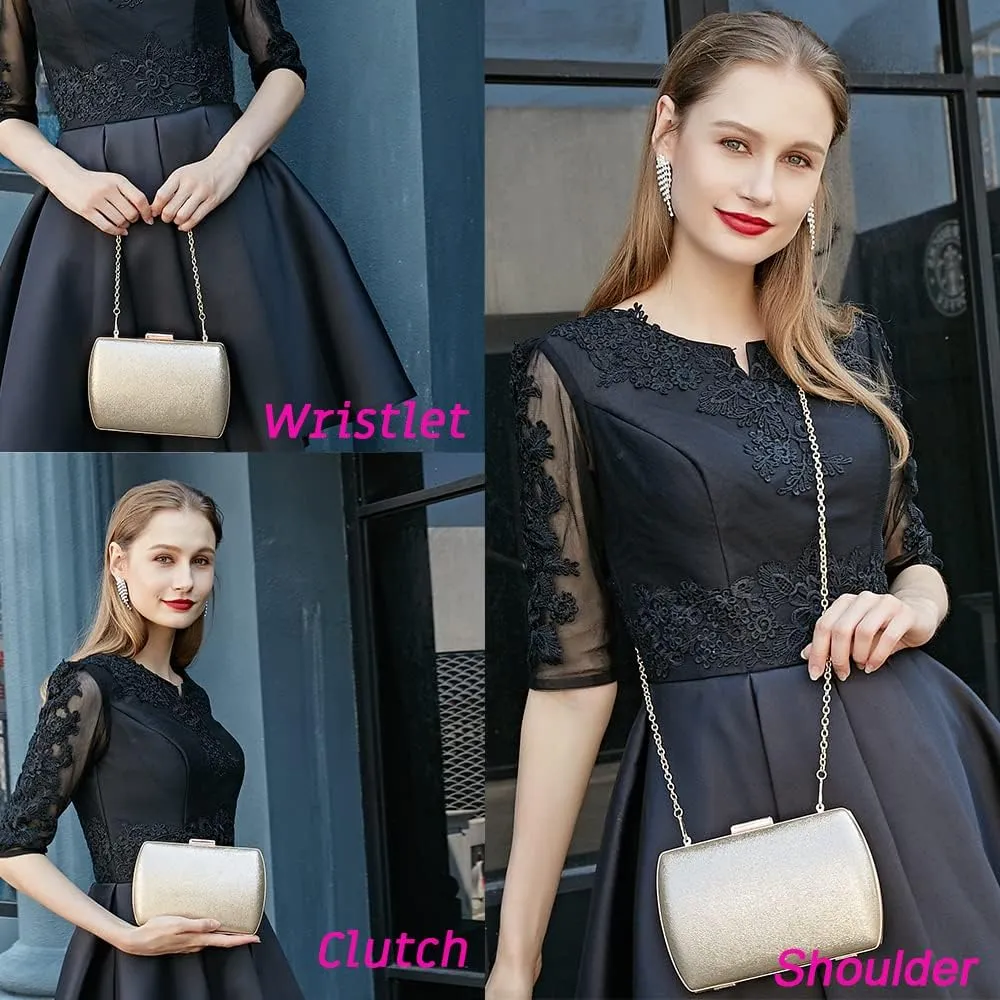 Gold Clutch - Evening Wedding Party Handbags