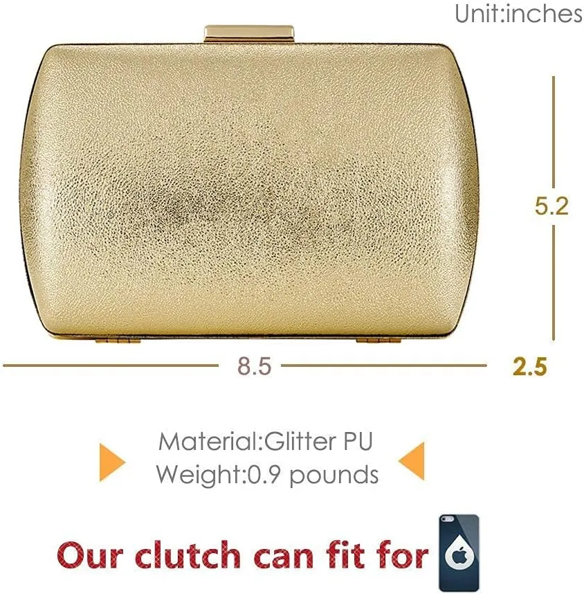 Gold Clutch - Evening Wedding Party Handbags
