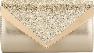 Gold Clutch Purses For Women Evening,Evening Bags Wedding Party Handbags Bridal Prom shoulder Gold Clutch Bag