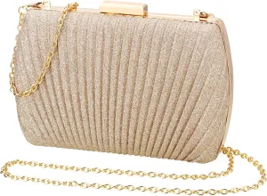 gold clutch,gold clutch purses for women evening wedding cocktail party evening bag shoulder crossbody handbag…