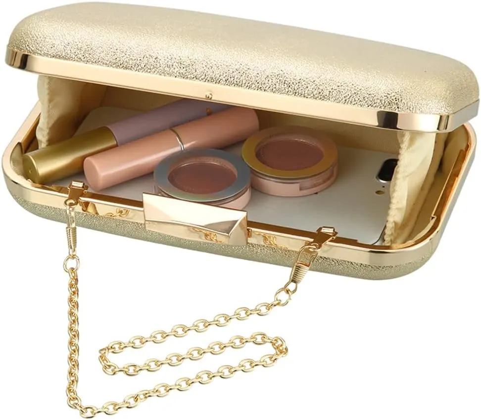 gold clutch,gold clutch purses for women evening wedding cocktail party evening bag shoulder crossbody handbag…