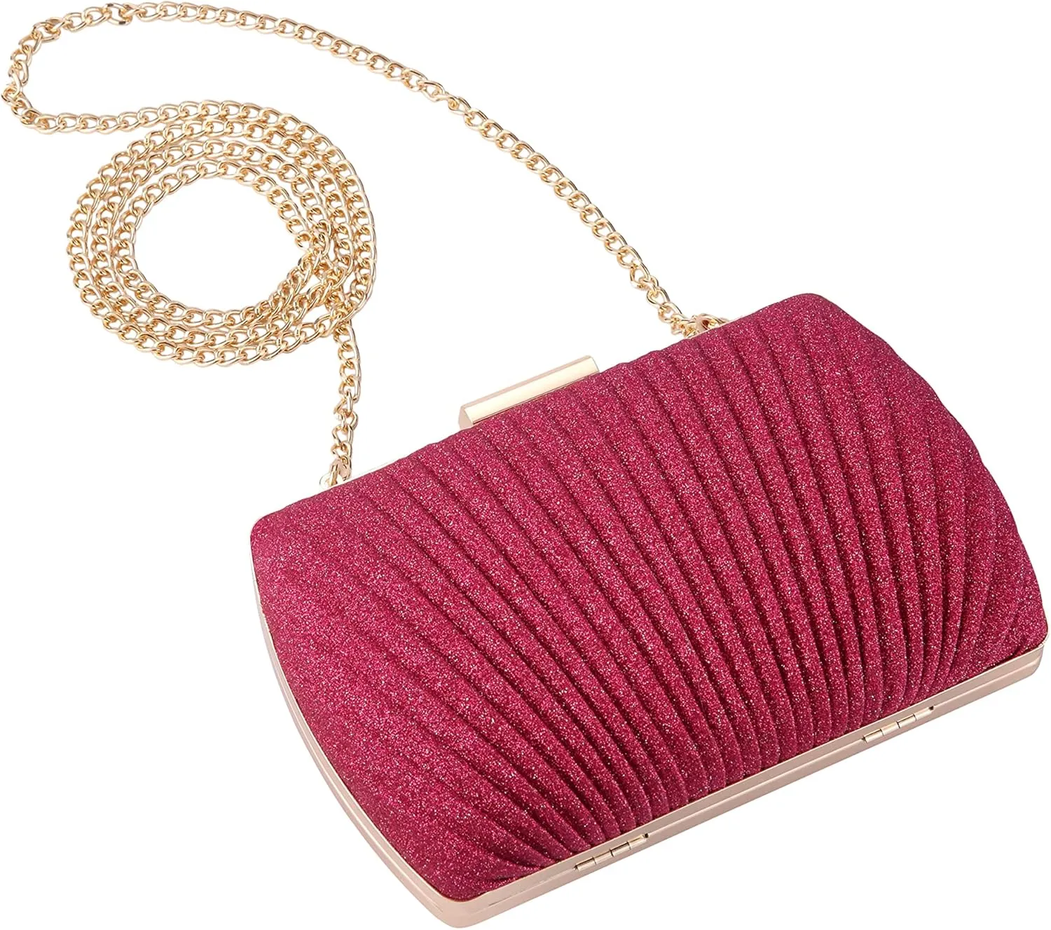 gold clutch,gold clutch purses for women evening wedding cocktail party evening bag shoulder crossbody handbag…