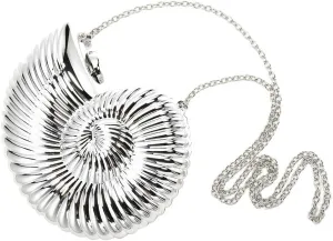 Gold Evening Purses and Clutches for Women Seashell Crossbody Shiny Bag Chain