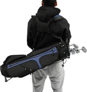 Golf Stand Bag, Portable Golf Bag Hold 5-9 Golf Clubs, Multifunctional Storage Golf Stand Bag with 3 Dividers and 5 Pockets