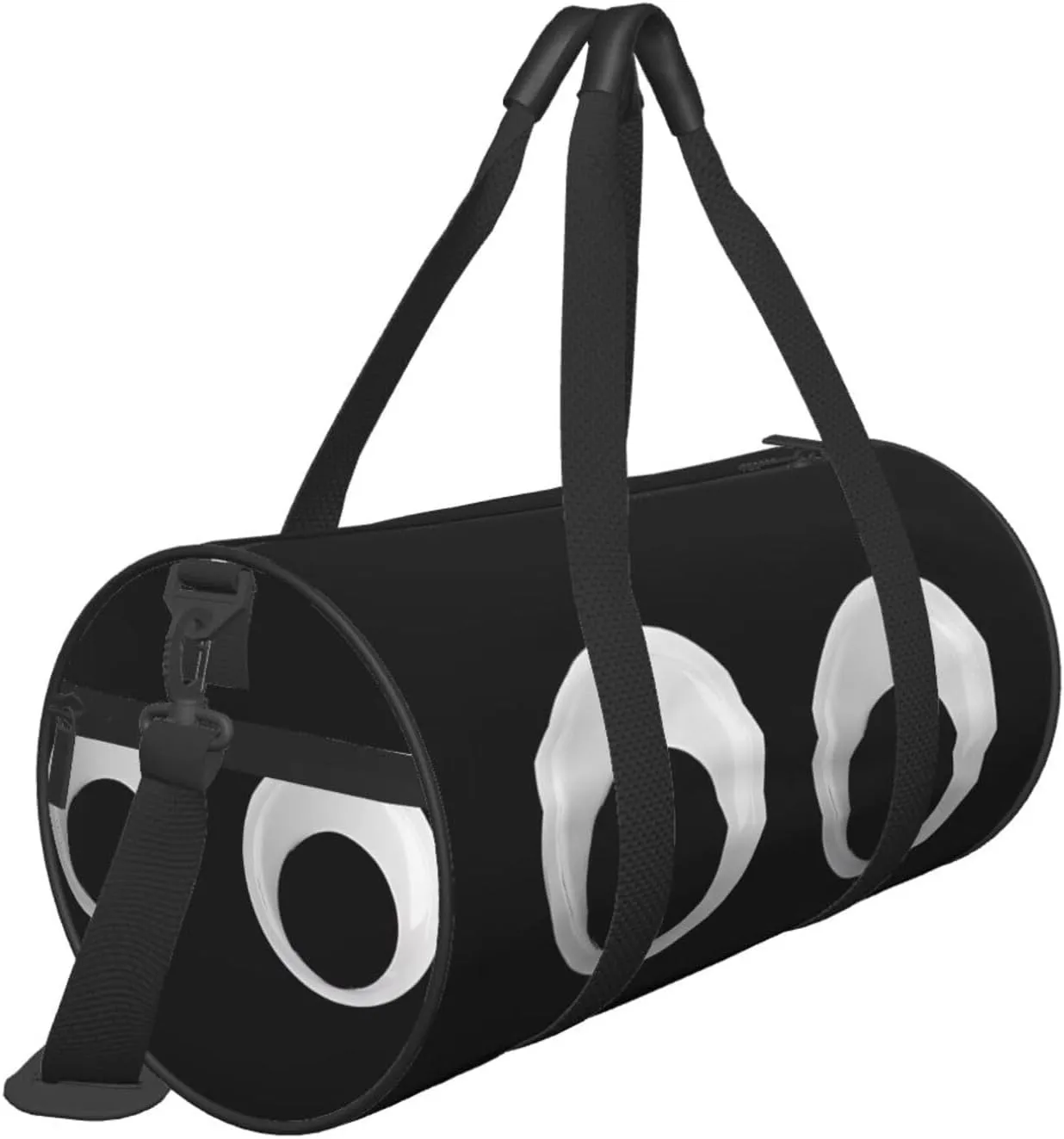 Googly Eyes Round Travel Duffel Bag Large Capacity Gym Sports Bags for Hiking Vacation Trips