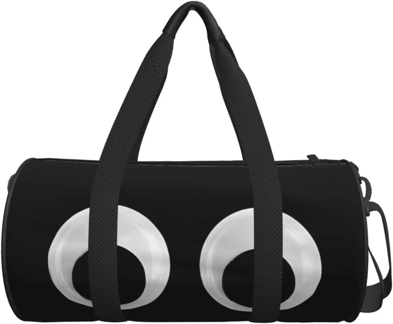 Googly Eyes Round Travel Duffel Bag Large Capacity Gym Sports Bags for Hiking Vacation Trips