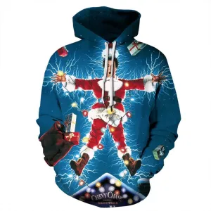 Grace's Secret Unisex 3D Ugly Christmas Sweatshirt Kangaroo Pocket Hoodies Pullover