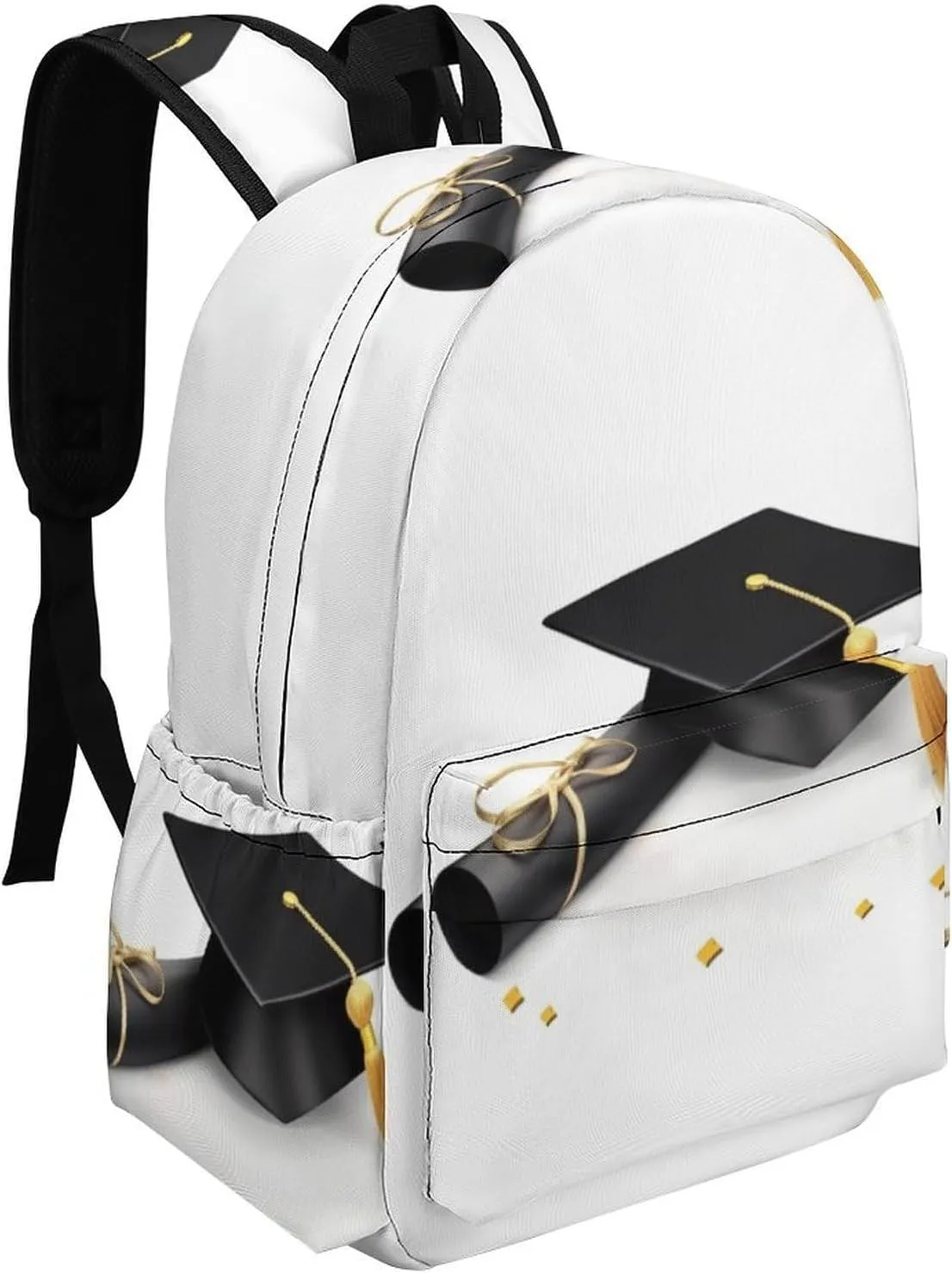 Graduation Congratulations Print Laptop Backpacks Casual Shoulder Bag Travel Daypack Fashion for Men Women