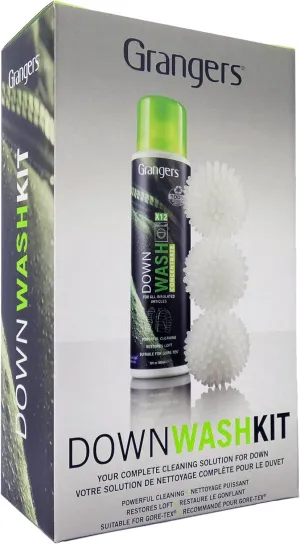 Grangers Down Wash Kit | Down Wash 10 oz Concentrate and 3 Reusable Dry Balls to Restore Down Loft