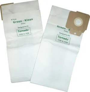 Green Klean GK-CV30-P Replacement Vacuum Bags, For Tornado
