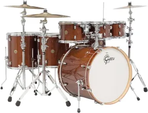 Gretsch CM1E826PWG 2014 Catalina Maple 6-Piece Shell Pack with Free Additional 8" Tom - Walnut Claze