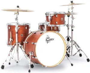 Gretsch CT1J404SWG Catalina Club 4-Piece Shell Pack with 20" Bass Drum, Satin Walnut Glaze