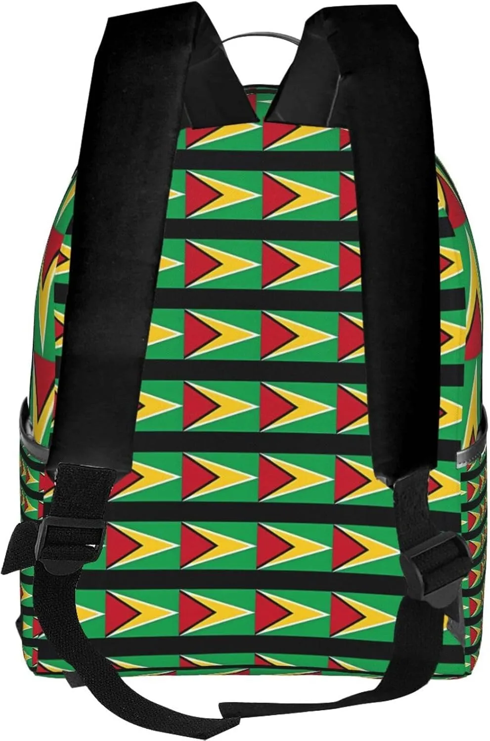 Guyana Guyanese Flag Casual Backpacks Laptop Backpack Carry-on Daypack Sports Travel Rucksack Lightweight Working Bag for Outdoor Hiking Cycling Walking