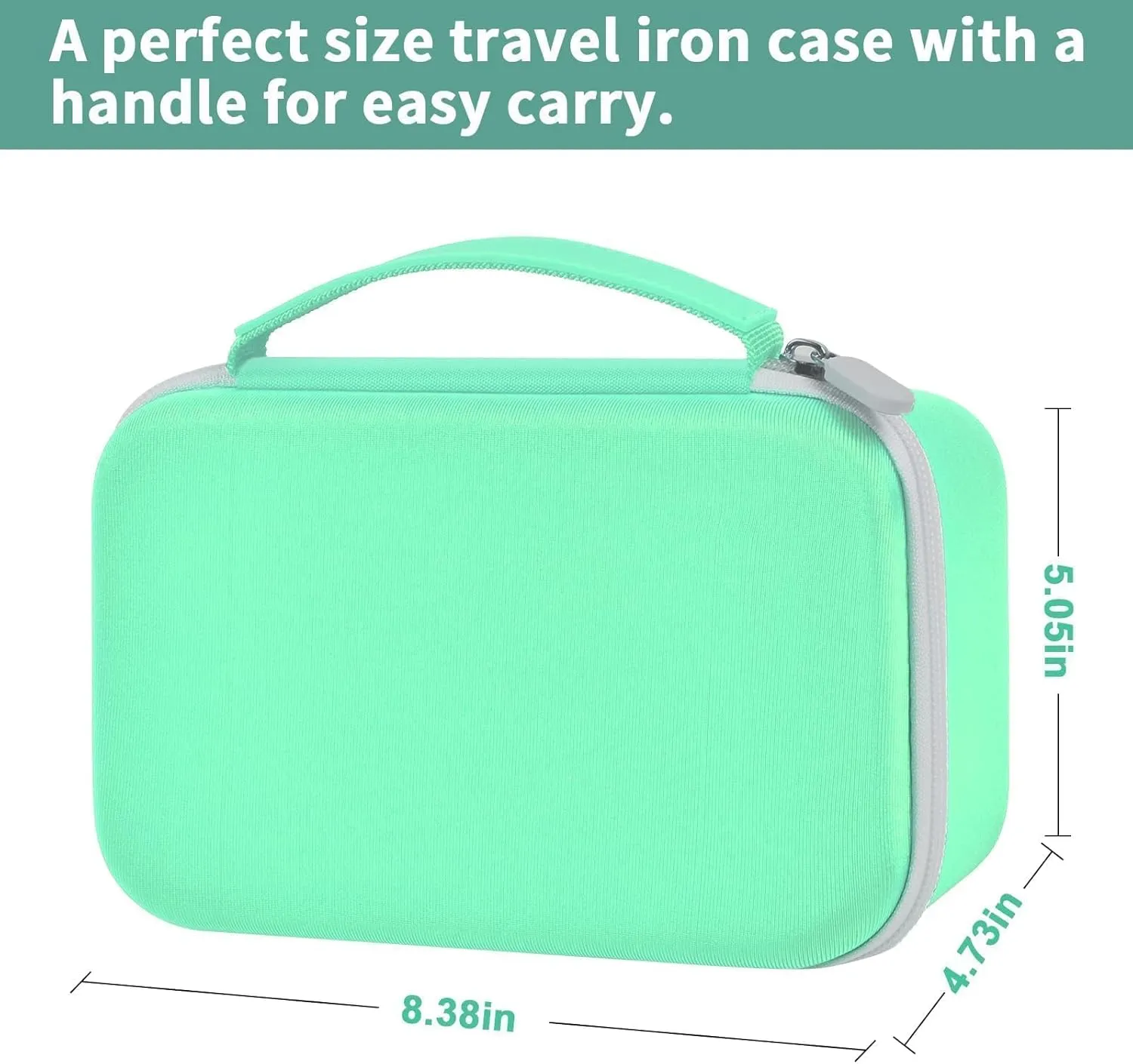 GWCASE Case Compatible with Oliso M3Pro/ M2 Mini Project Steam Iron. Carrying Organizer Holder for Sunbeam Hot-2-Trot Travel Steam Iron (Box Only)- Aqua