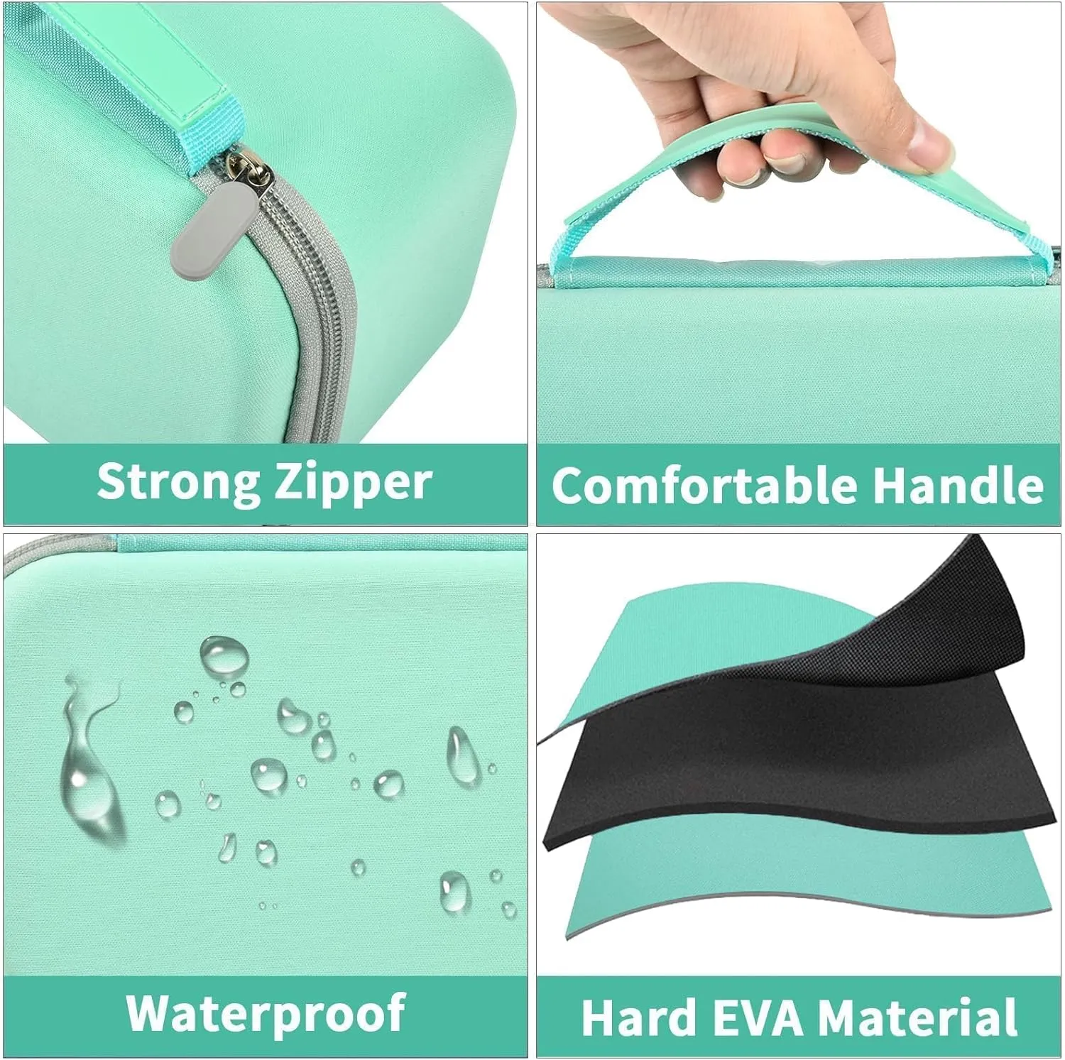 GWCASE Case Compatible with Oliso M3Pro/ M2 Mini Project Steam Iron. Carrying Organizer Holder for Sunbeam Hot-2-Trot Travel Steam Iron (Box Only)- Aqua