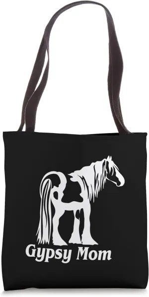 Gypsy Mom Trending Gypsy Horses Gypsy Vanner Drum Horse Tote Bag
