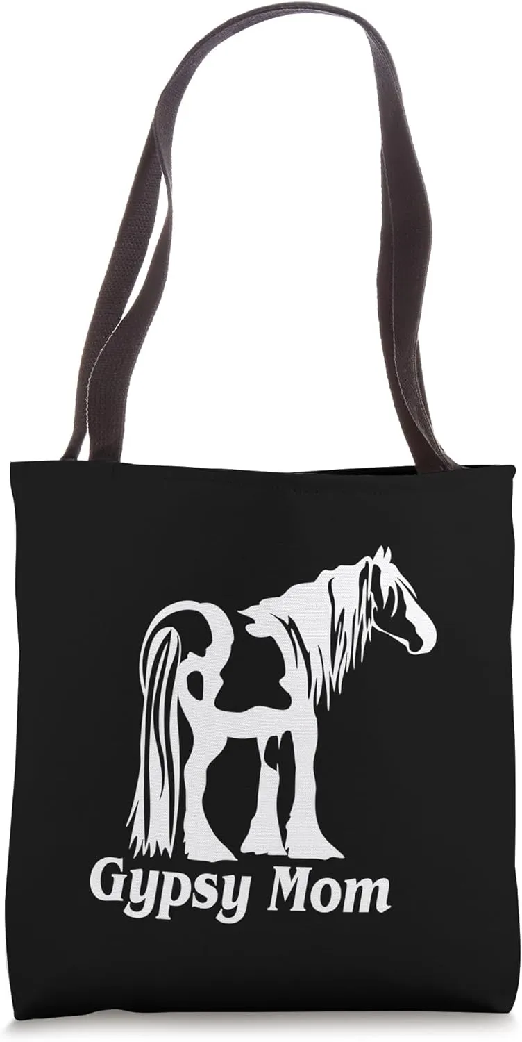 Gypsy Mom Trending Gypsy Horses Gypsy Vanner Drum Horse Tote Bag