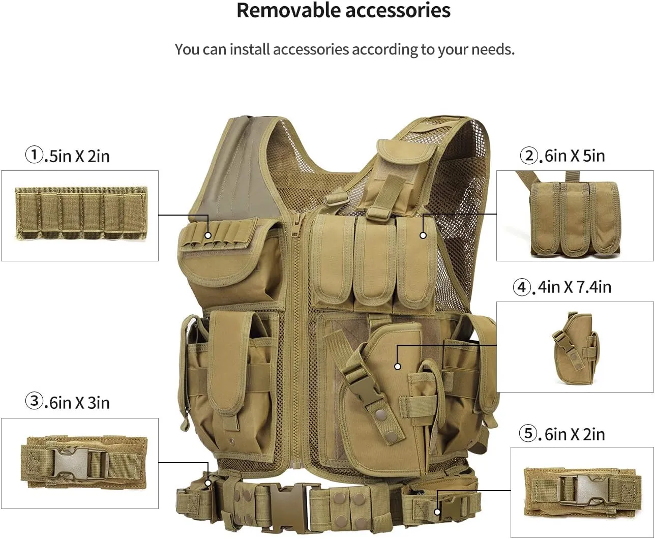GZ XINXING S - 4XL Law Enforcement Tactical Airsoft Paintball Vest