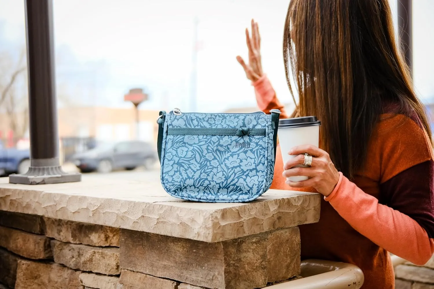 HAIKU Lark RFID Blocking Zippered Crossbody Travel Bag