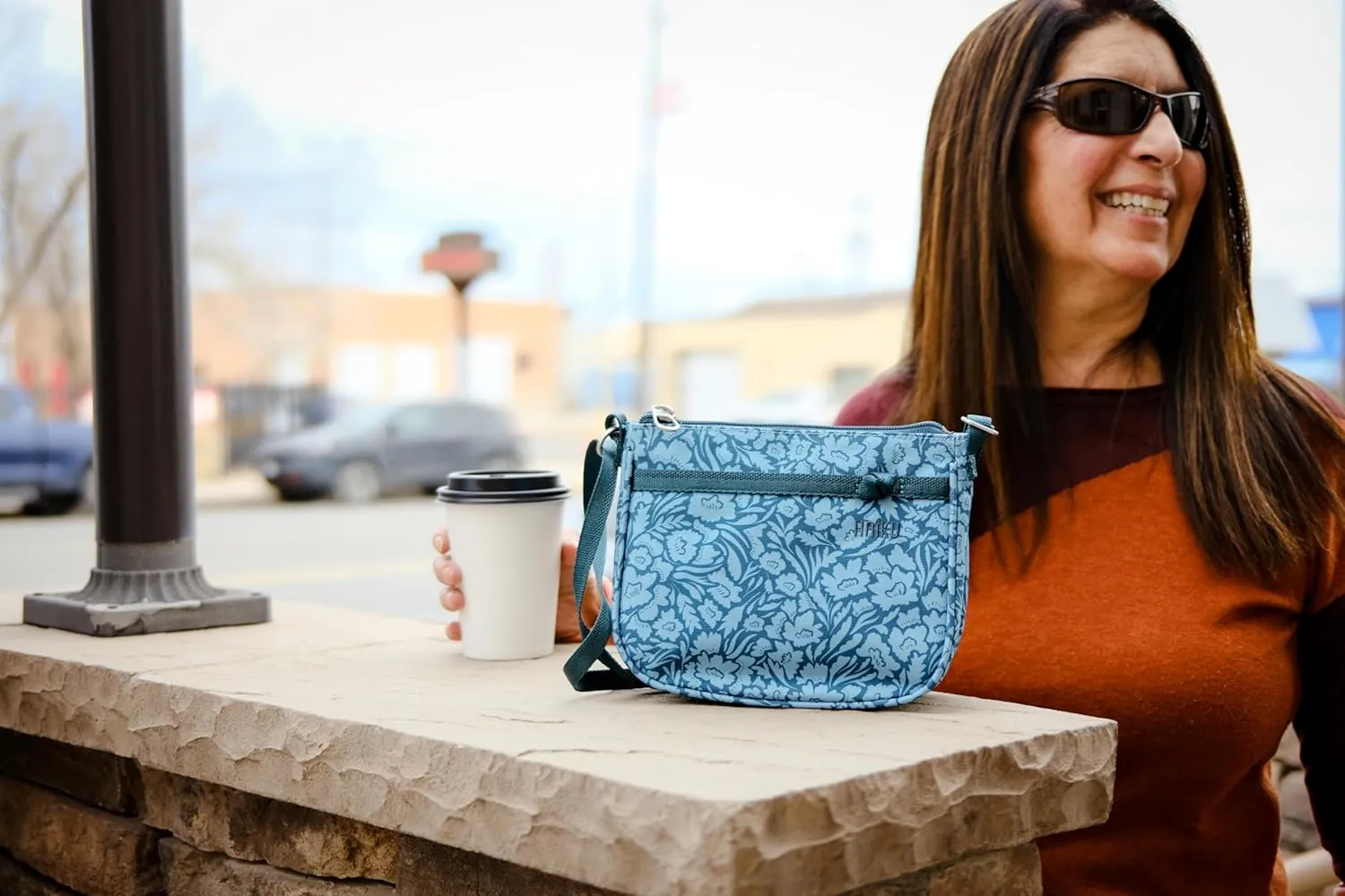 HAIKU Lark RFID Blocking Zippered Crossbody Travel Bag