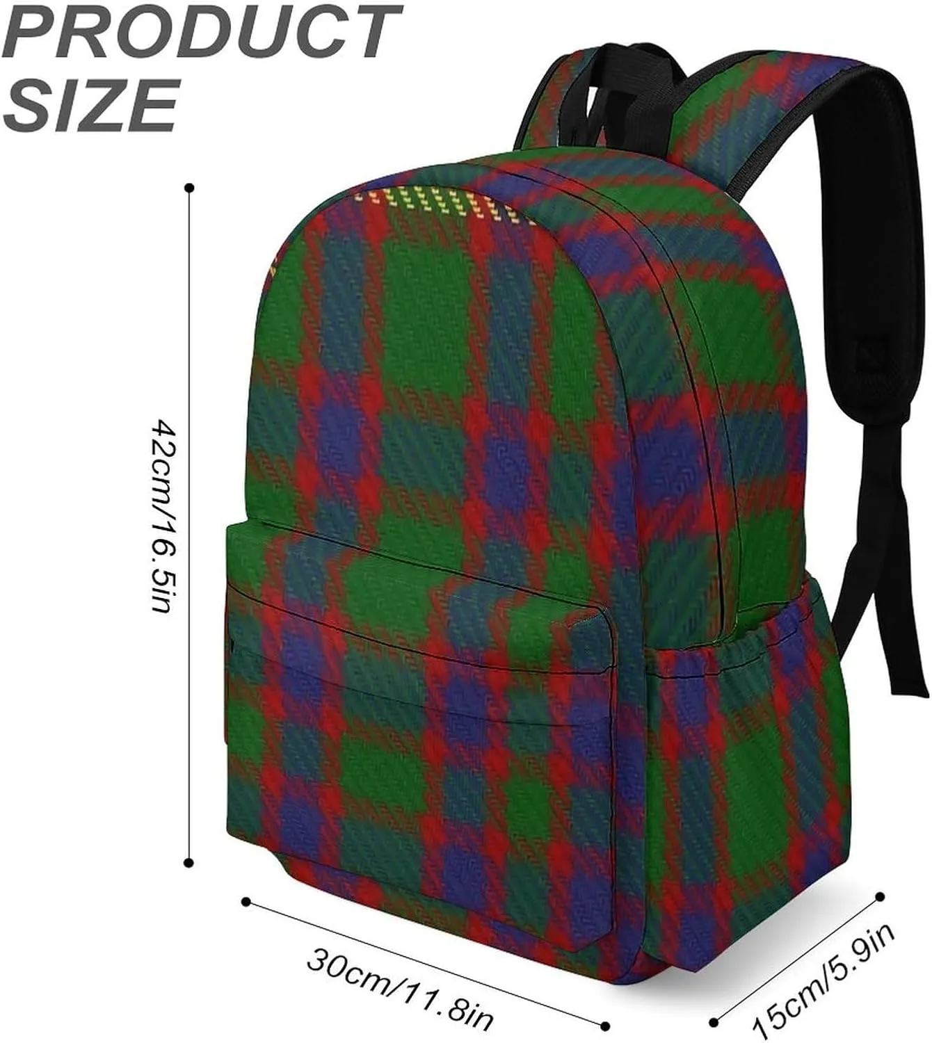 Hall Clan Family Tartan Casual Lightweight Large Capacity Travel Backpack Unisex