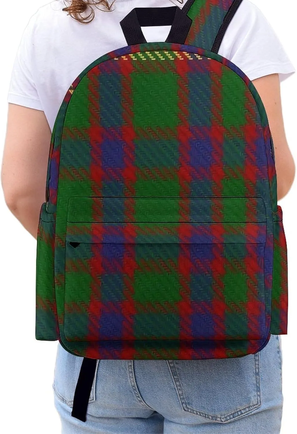 Hall Clan Family Tartan Casual Lightweight Large Capacity Travel Backpack Unisex
