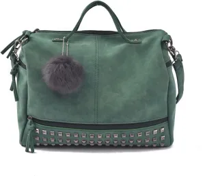 Handbags Shoulder Bags Large Capacity Women Handbag,Handbag Tassel Shoulder Bags for Women,Purses and Handbags (Green)
