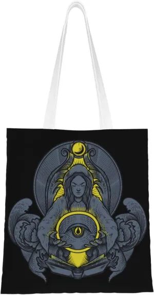 Handsome Fortune Teller Tote Bag for Women Canvas Shopping Bags Reusable Beach Bag Grocery Bags Tote Shoulder Bag Gift Bags