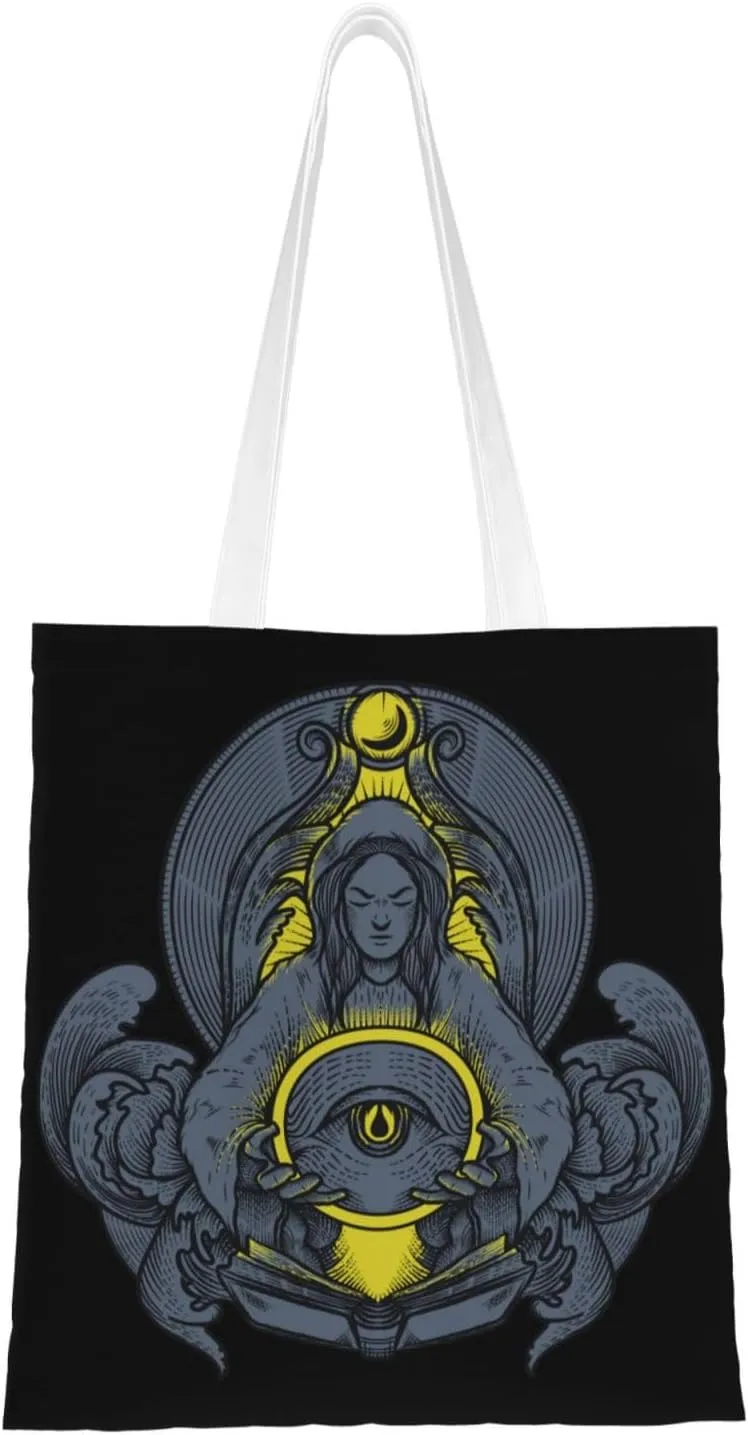 Handsome Fortune Teller Tote Bag for Women Canvas Shopping Bags Reusable Beach Bag Grocery Bags Tote Shoulder Bag Gift Bags