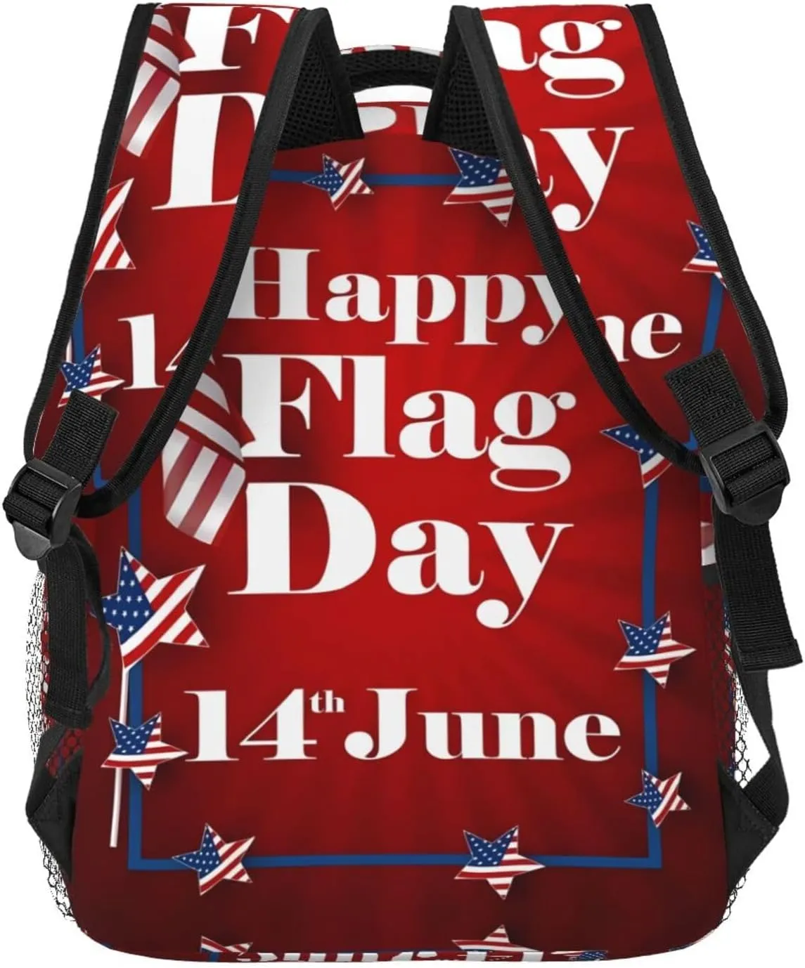 Happy Flag Day 1776 American Independence Day American Flag Casual Backpacks Sport Backpack Travel Rucksack Canvas Daypack Workout Bags with Pockets for Gym Working Hiking