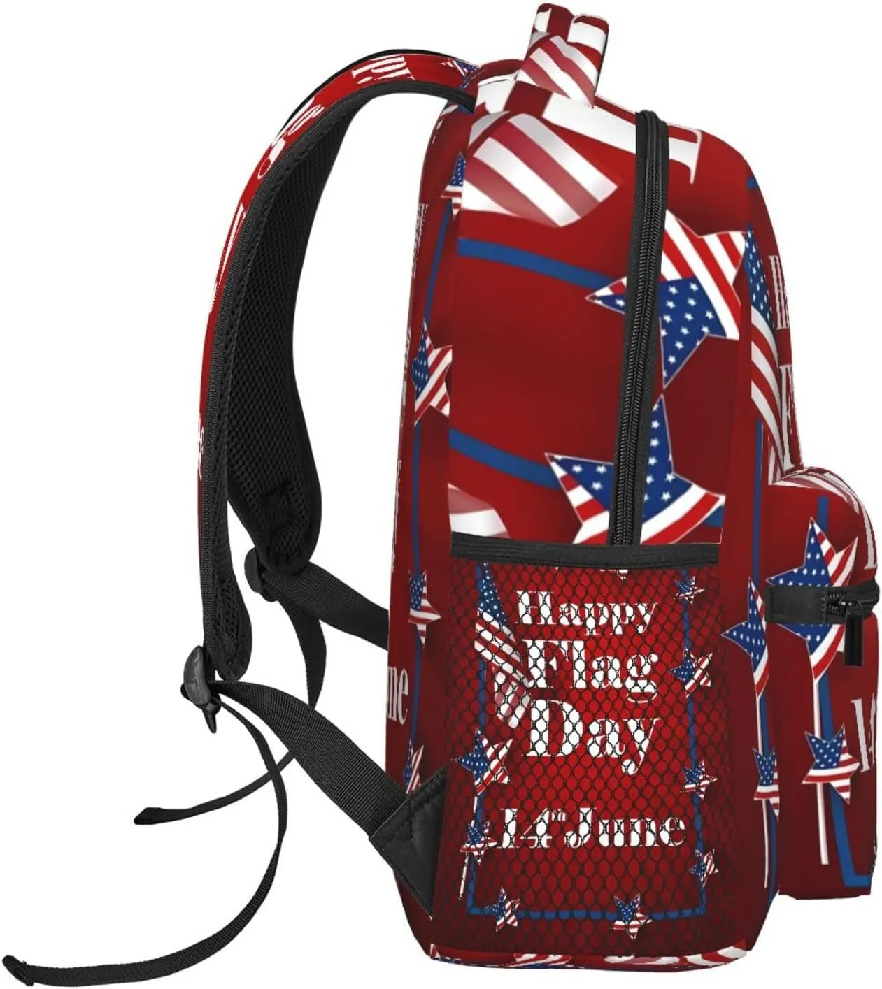Happy Flag Day 1776 American Independence Day American Flag Casual Backpacks Sport Backpack Travel Rucksack Canvas Daypack Workout Bags with Pockets for Gym Working Hiking