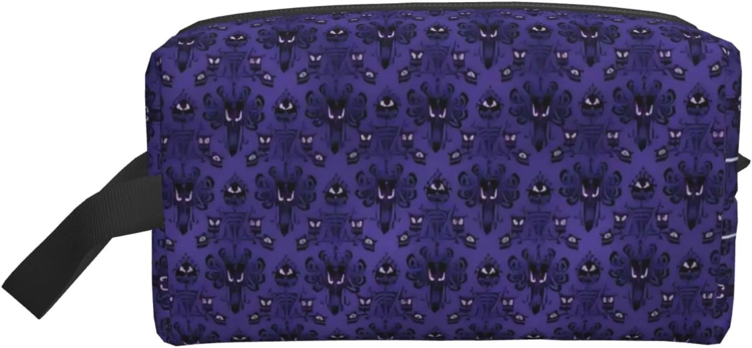 Haunted Mansion Print Travel Cosmetic Large Capacity Zippered Storage Bag For Toiletries Daily Essentials
