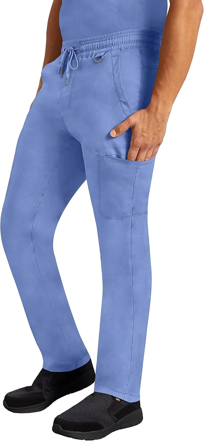 Healing Hands Scrub Pants for Men Daniel Utility Bottoms with 6 Pockets, 2-Way Stretch and Durable Fabric 9300