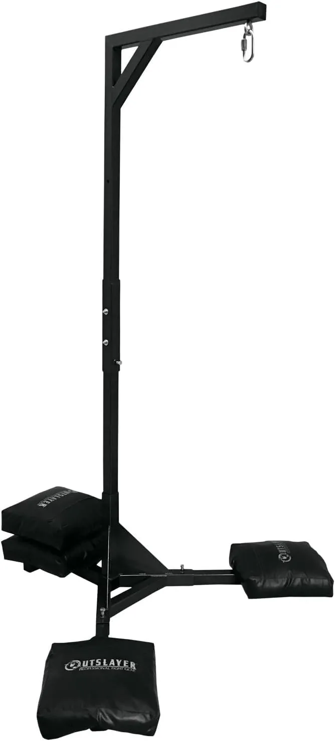 Heavy Duty Punching Bag Stand - 7.8ft / 6.8ft Heavy Bags up to 350lbs - Made in USA - Filled or Unfilled Sandbags - Easy Assembly