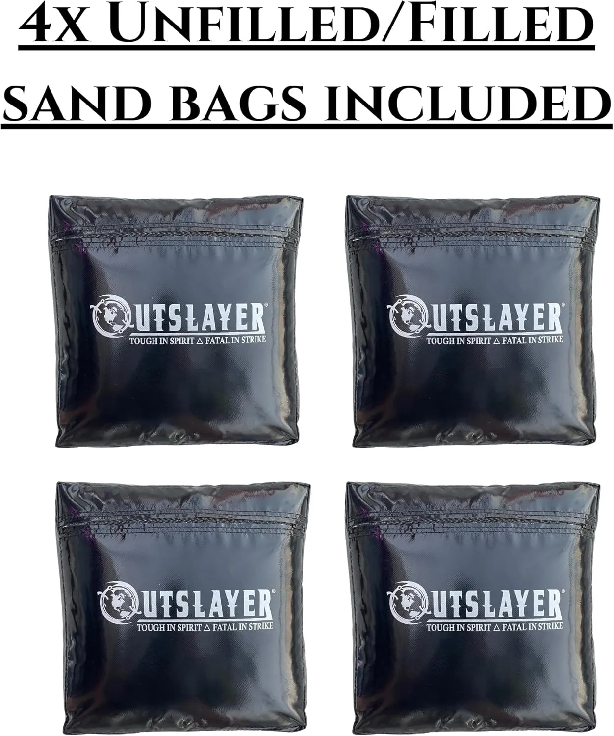 Heavy Duty Punching Bag Stand - 7.8ft / 6.8ft Heavy Bags up to 350lbs - Made in USA - Filled or Unfilled Sandbags - Easy Assembly