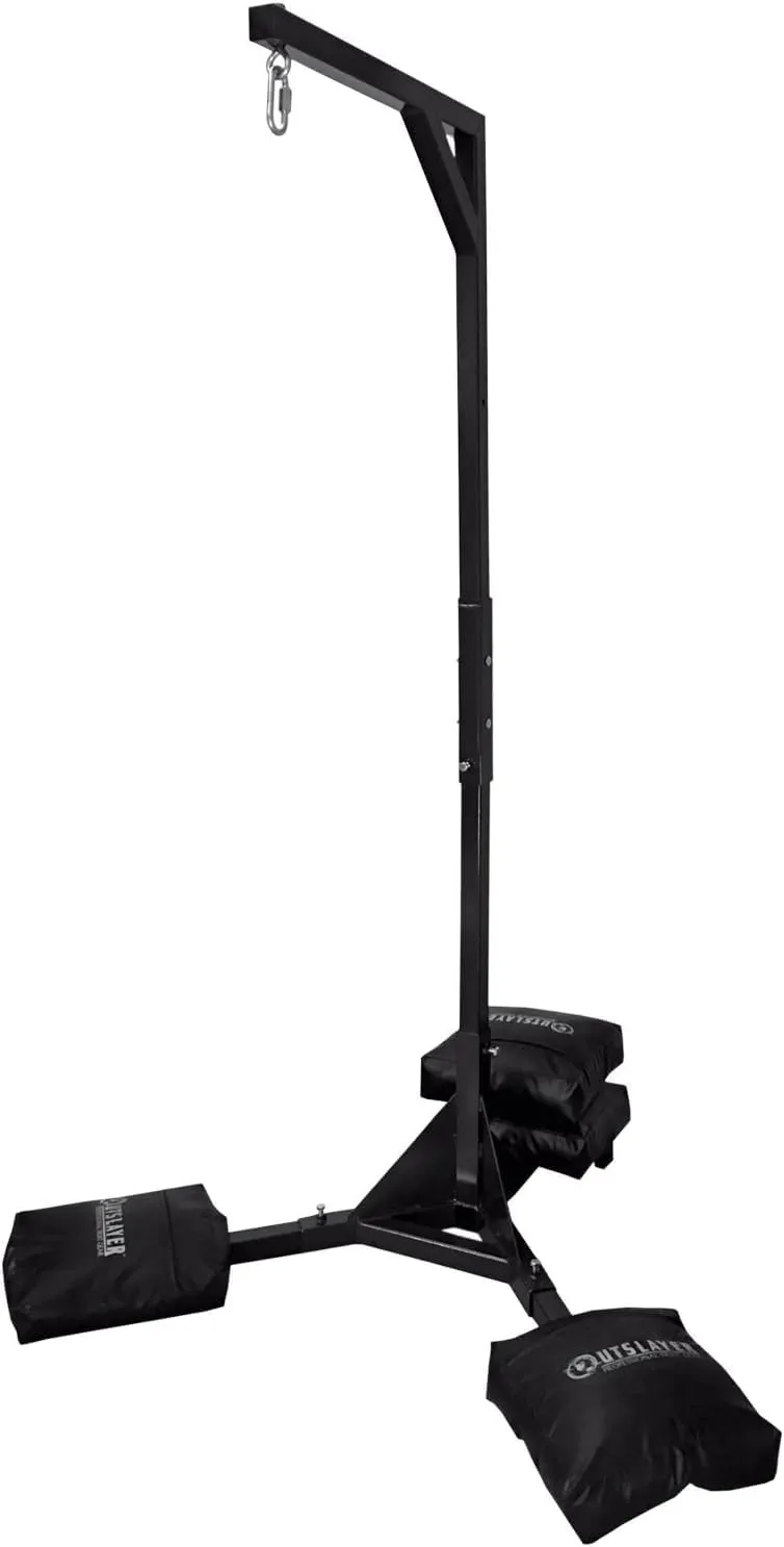 Heavy Duty Punching Bag Stand - 7.8ft / 6.8ft Heavy Bags up to 350lbs - Made in USA - Filled or Unfilled Sandbags - Easy Assembly