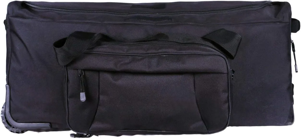 Heavy-Duty X-Large Military Tactical Wheeled Rolling Duffel Trolley Bag For Deployment Traveling Camping Sporting
