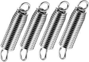 HEMOTON 4pcs Drum Kit Accessories Drum Kick Pedal Spring Drums Parts Drum Part Spring Foot Pedal Spring Bass Pedal Spring Percussion Spring Drum Accessories and Parts Silver Metal