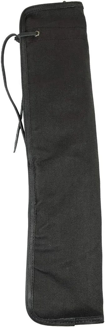 Hide & Drink, Waxed Canvas Drumstick Bag/Drummer Stick Bag Holder/Musician's Essentials Handmade :: Charcoal Black