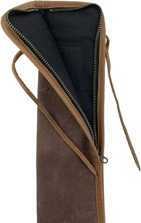 Hide & Drink, Waxed Canvas Drumstick Bag/Drummer Stick Bag Holder/Musician's Essentials Handmade (Honey Bourbon)