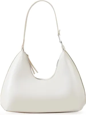 Hobo Shoulder Bag for Women Trendy Lightweight Soft Foldable Leather Hobo Tote Handbag with Coin Purse for Women