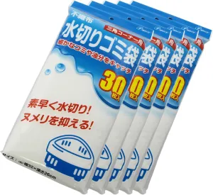 Home Cooperation Drainer Garbage Bags for Triangular Corners, Non-woven Fabric, 30 Count, Pack of 5