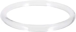 HOMSFOU 5pcs Ring Handle Shape Purses for Women Clear Handles Self Woman Duffle Bags Main Round Replacement Ladies Transparent Shoulder