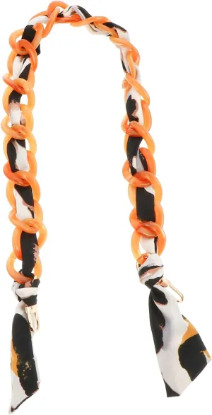HOMSFOU DIY Handbag Chain Resin Fashion Bag Strap Crossbody Sling Bags for Women Chic for Clutch