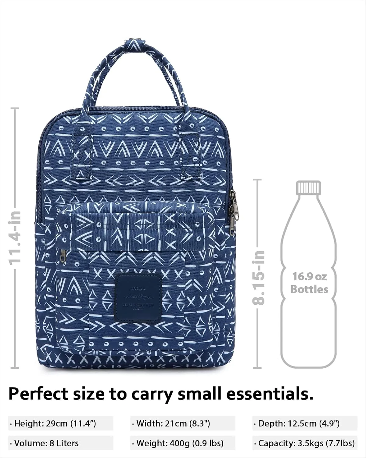 HotStyle BESTIE Mini Backpack Purse, Multiple Colors and Patterns, Small Sized