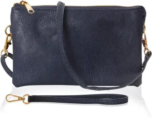 Humble Chic Vegan Leather Wristlet Purse for Women - Small Clutch Purse with Shoulder and Wrist Straps