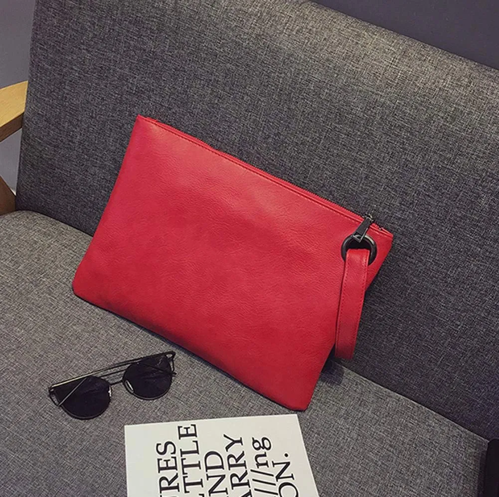 Hycurey Oversized Clutch Bag Purse and Handbag Womens Large PU Leather Evening Wristlet Handbags