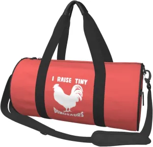 I Raise Tiny Dinosaurs Duffel Bag Gym Bag Travel Sports Tote Large Foldable Beach Swim Yoga0