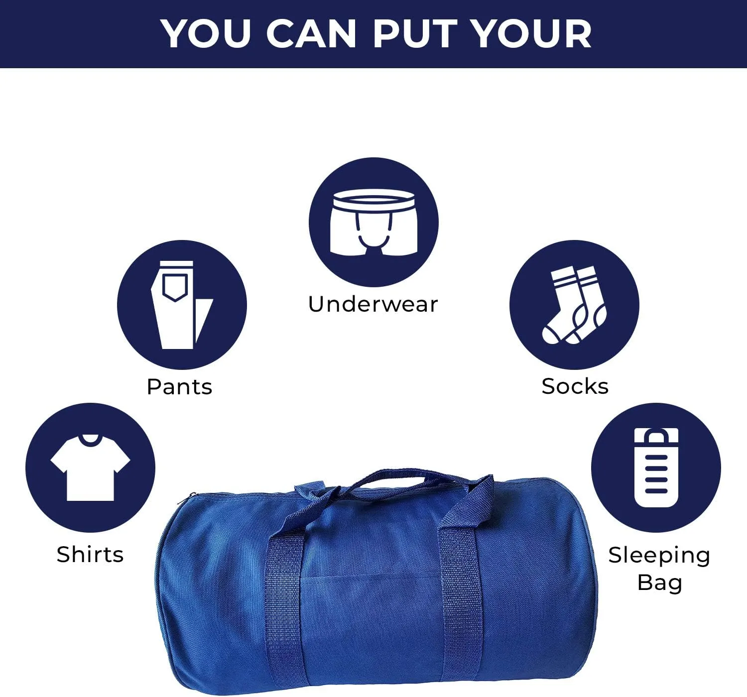 ImpecGear Round Duffel Team Sports Equipment Bags, Travel Gym Fitness Bag.